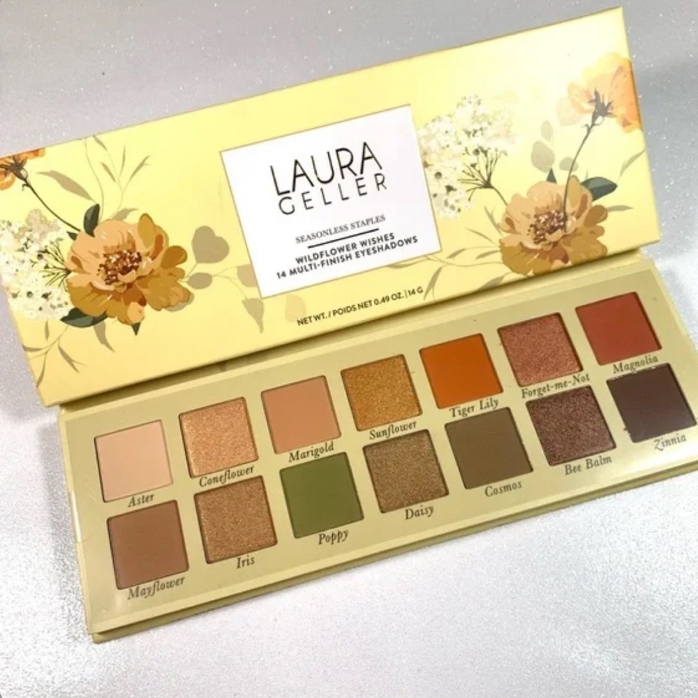 ✨ LAURA GELLER Seasonless Staples Wildflower Wishes 14 Multi-Finish Eyeshadows